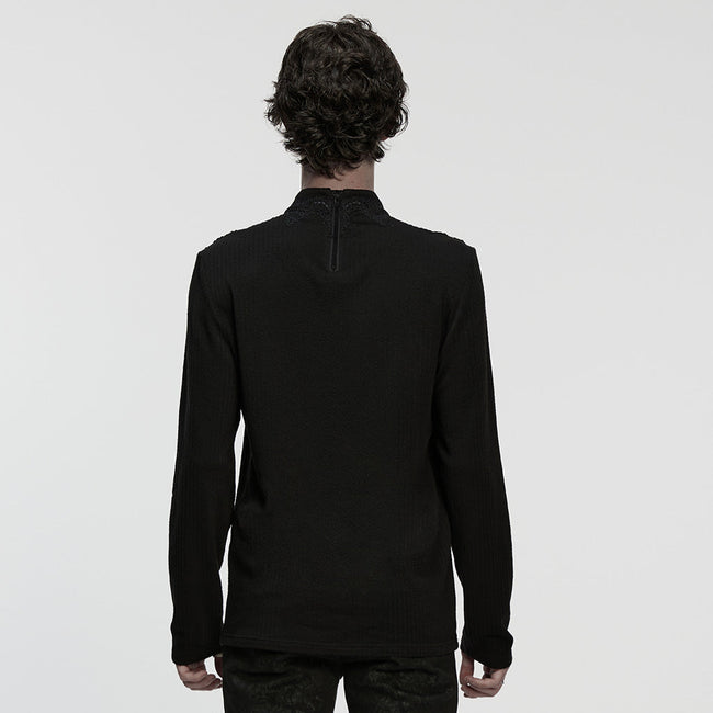 Goth minimalist jacquard  T-shirt