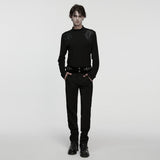 Goth minimalist jacquard  T-shirt