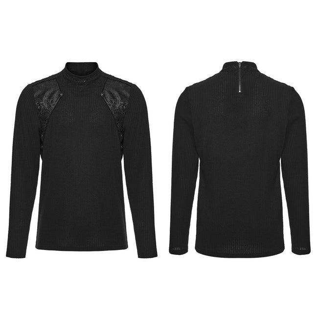 Goth minimalist jacquard  T-shirt