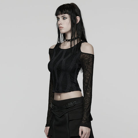 Daily Hollow-out Punk T-Shirt