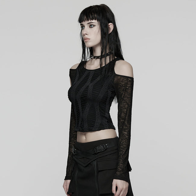 Daily Hollow-out Punk T-Shirt