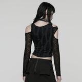 Daily Hollow-out Punk T-Shirt