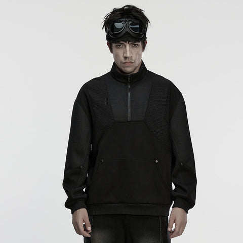 Cyberpunk Striped  Sweatshirt