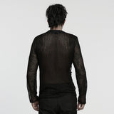 Punk Rebellious Sexy Mesh T-shirt