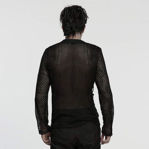 Punk Rebellious Sexy Mesh T-shirt