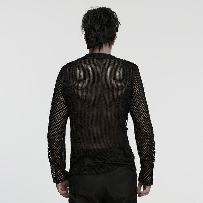Punk Rebellious Sexy Mesh T-shirt
