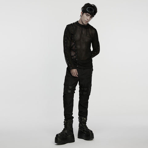 Punk Rebellious Sexy Mesh T-shirt