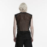 Punk mesh perforated vest