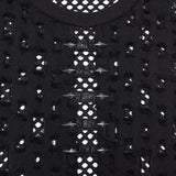 Punk mesh perforated vest