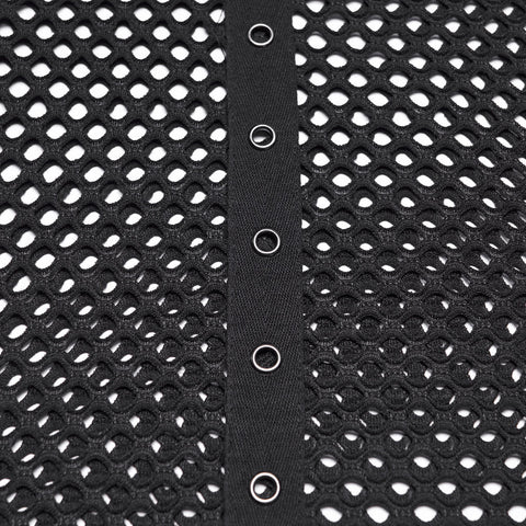 Punk mesh perforated vest