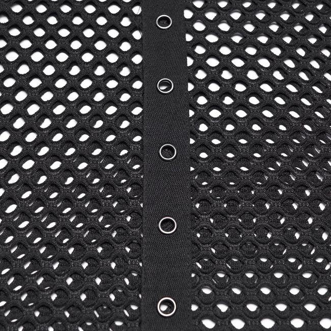 Punk mesh perforated vest