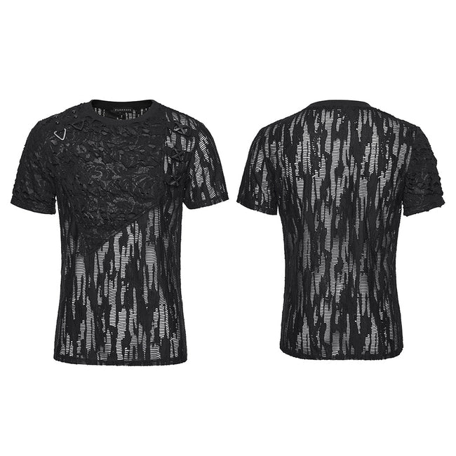Punk Asymmetric Dark Decadent T-shirt
