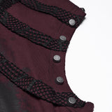 Punk printed hooded T-shirt
