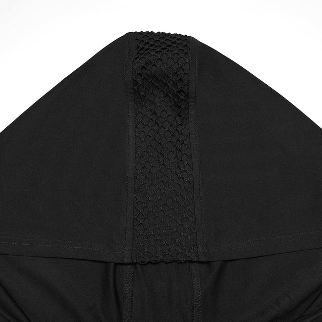 Punk skeleton vision hooded vest