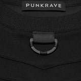 Mesh cage type sleeves T-shirt