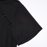 Dark punk mesh T-shirt for men