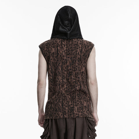 Punk leopard print T-shirt