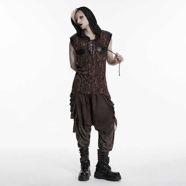 Punk leopard print T-shirt