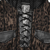 Punk leopard print T-shirt