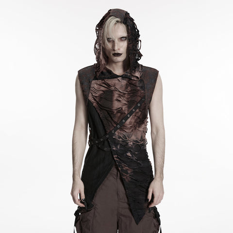 Wasteland hooded tattered vest
