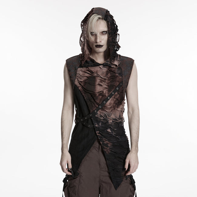 Wasteland hooded tattered vest