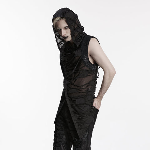 Wasteland hooded tattered vest
