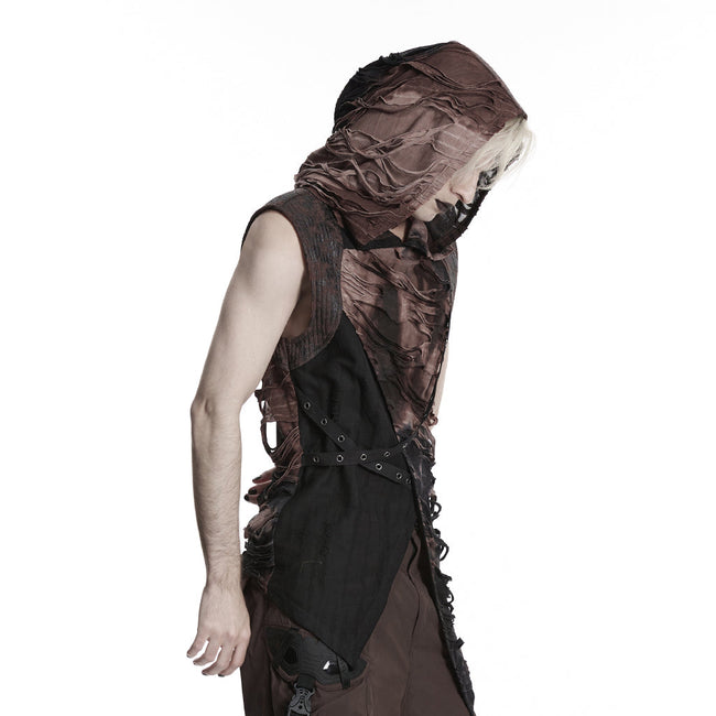 Wasteland hooded tattered vest