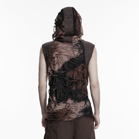 Wasteland hooded tattered vest