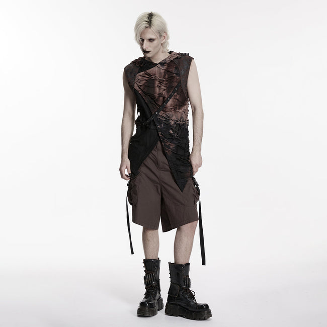 Wasteland hooded tattered vest