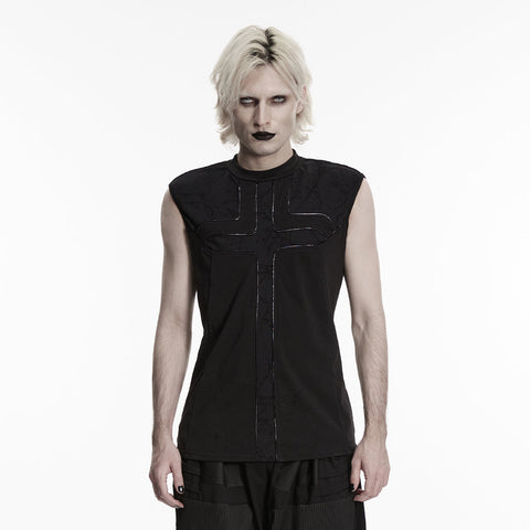 Punk minimalist cross vest