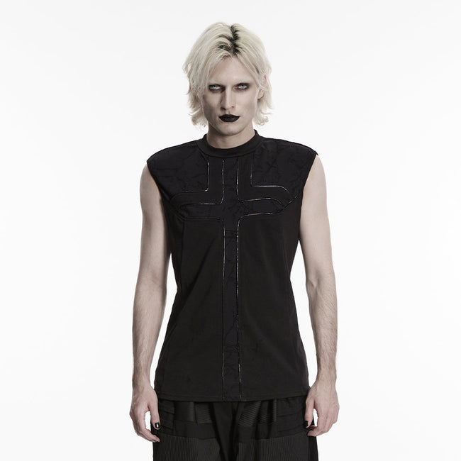 Punk minimalist cross vest
