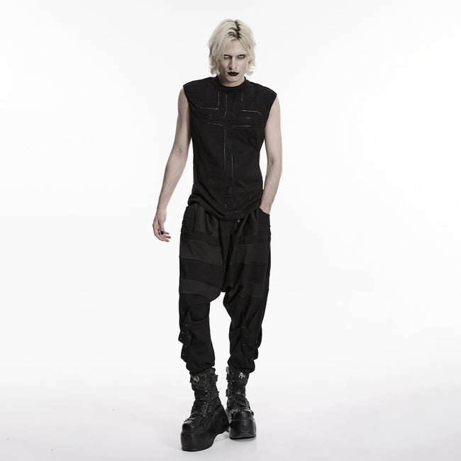 Punk minimalist cross vest