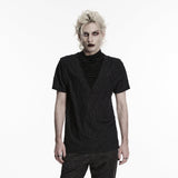 Gothic pleated drape T-shirt