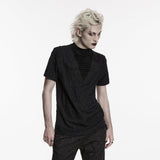 Gothic pleated drape T-shirt