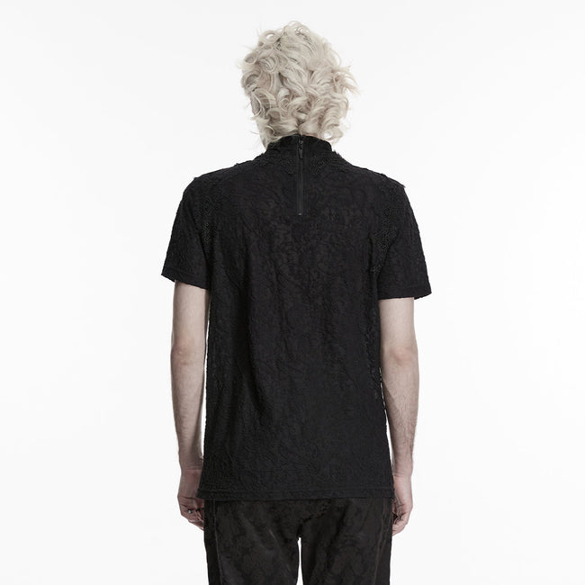 Gothic pleated drape T-shirt
