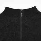 Gothic pleated drape T-shirt
