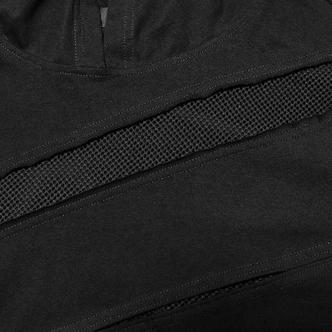 Punk hooded T-shirt
