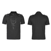 Punk handsome short T-shirt