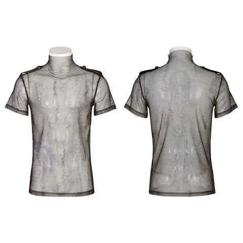 Doomsday printed mesh T-shirt