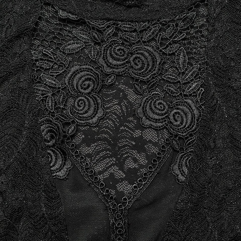 Gothic Delicate standing collar Shirt