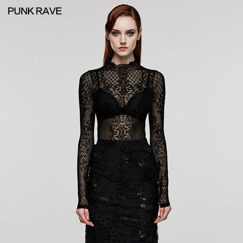 Goth mystery mesh T-shirt