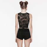Goth Daily Lace Crop Top