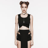 Wasteland hooded crop top
