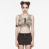 Wasteland hooded crop top