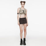 Wasteland hooded crop top