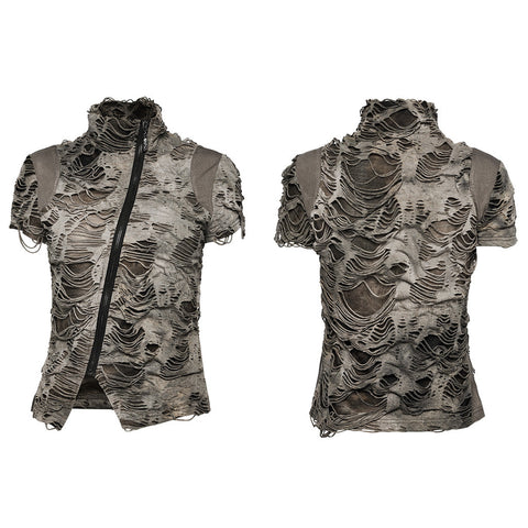 Elastic tie-dyed Wasteland punk T-shirt