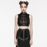 Punk tie-up crop top