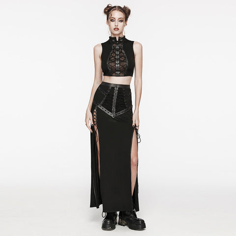Punk tie-up crop top