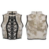 Punk tie-up crop top