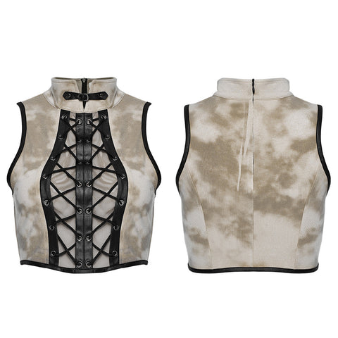 Punk tie-up crop top
